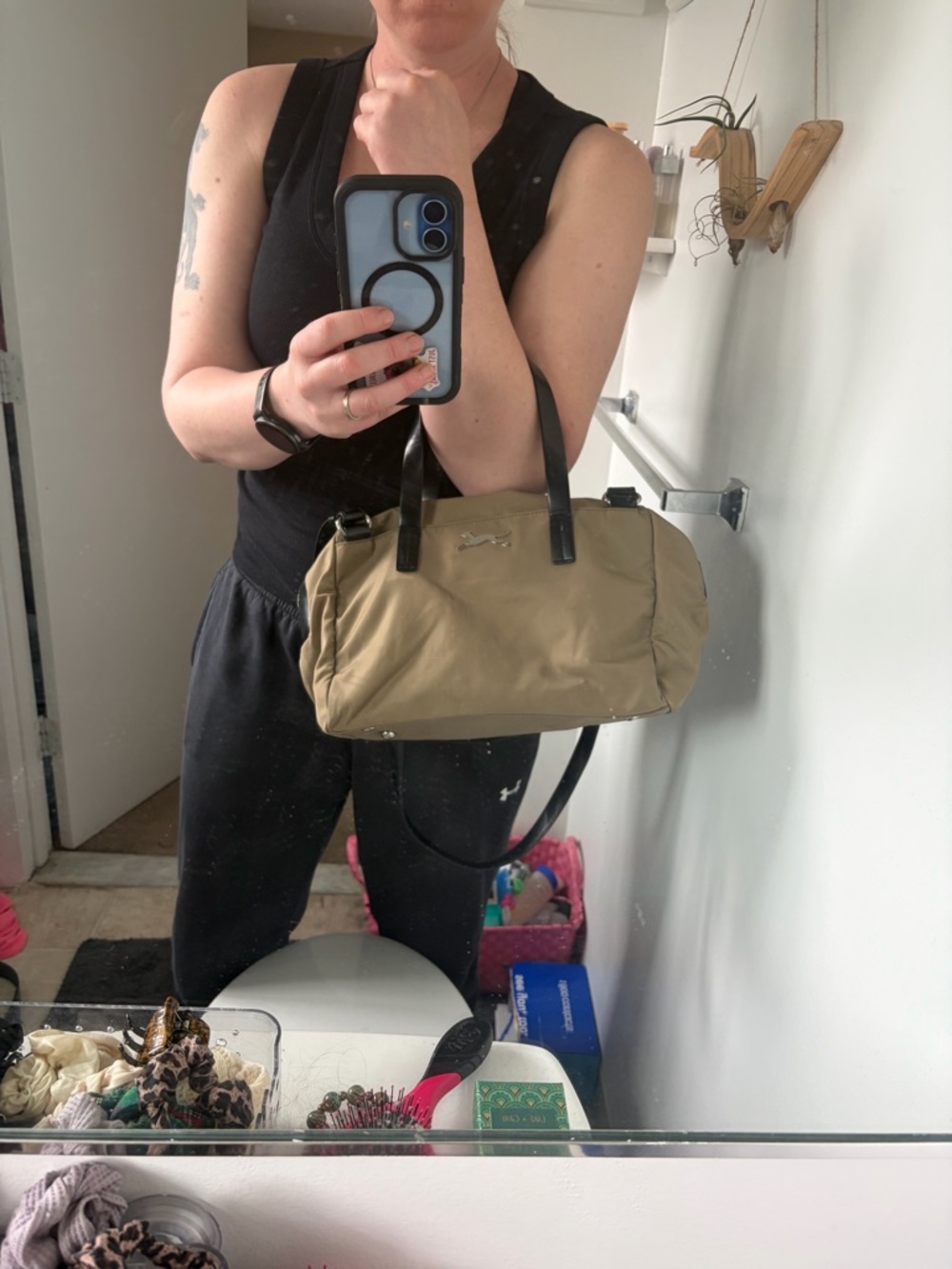 Bimba Y Lola olive green satchel - Picture 15 of 15